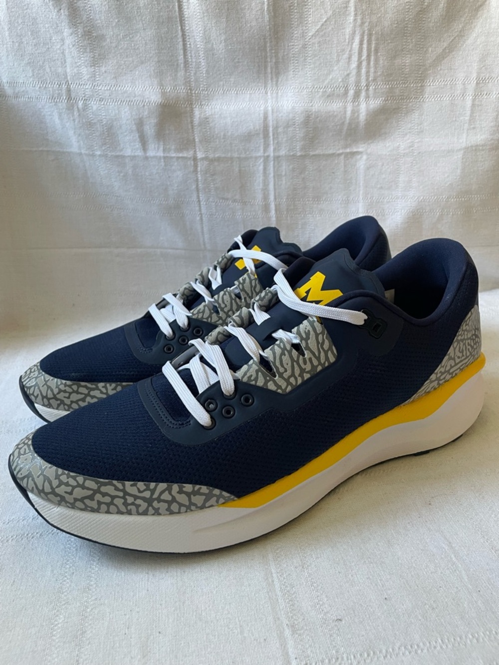 Jordan Zoom Tenacity 88 Navy Michigan Wolverines Cement Men's Size 14 IF2972-447